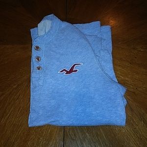 XL Blue Long Sleeve Hollister Sweater